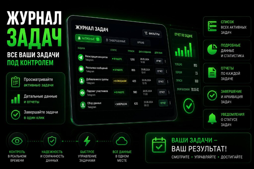 Журнал задач TeleRocket